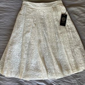 Vince Camuto Lace Pleated Skirt